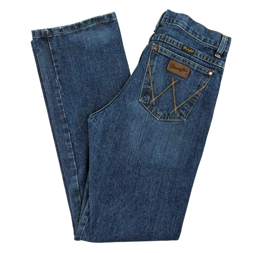 Wrangler Retro Relaxed Straight Jeans Cotton Youth 16 Regular Denim